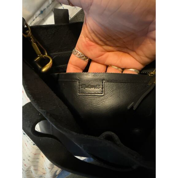 Madewell Black Leather Small Transport Crossbody - Picture 6 of 9